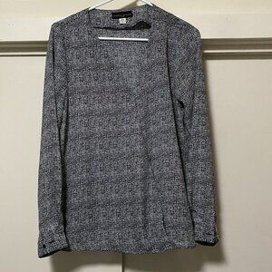 Simply Styled by Sears, long sleeve black & white blouse, size M